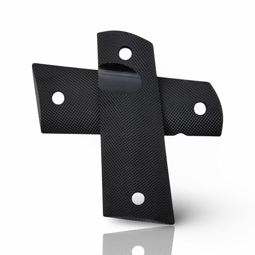 Zib Grips Aggressive Checkered Polymer Series Pistol Grips Compatible with, 1911 & Clones, Beretta, Sig Sauer, CZ, Browning, Taurus, Jericho, Ruger etc. (1911) - Image 2