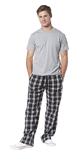 Classy Bride Mens Groom Flannel Pajama Pants - Black and White3