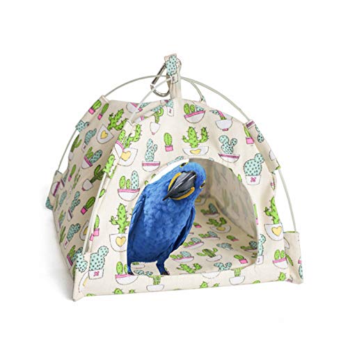 Mydays Bird Nest House Bed, Parrot Hamster Habitat Cave Hanging Tent Hammock