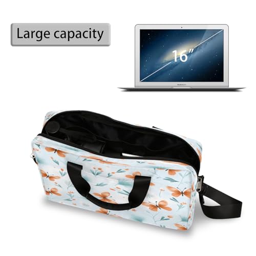 Bolso para portátil con patrón de flores Butterfly miniatura 5