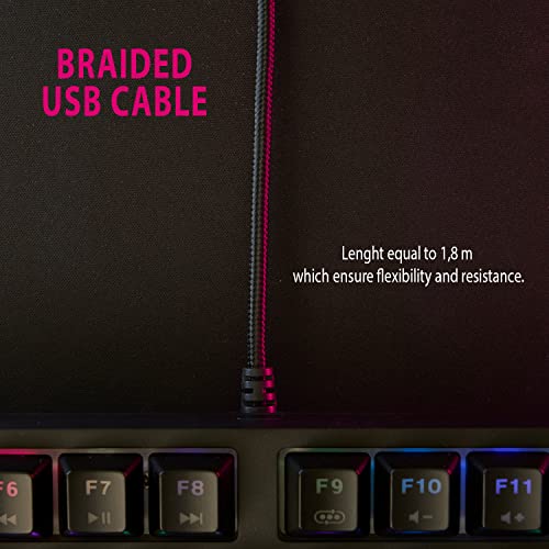 Teclado Gamer Challenge KE-112 Italiano USB RGB miniatura 6