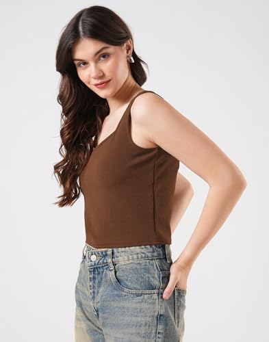 Image of Selvia Women's & Girl's Sleeveless Regular Fit Tank Top, Tops for Women Western