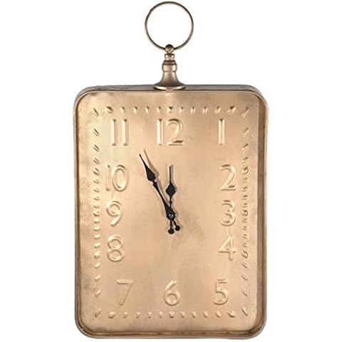 Red Co. Vintage Metal Wall-Mount Analog Accent Clock Cover