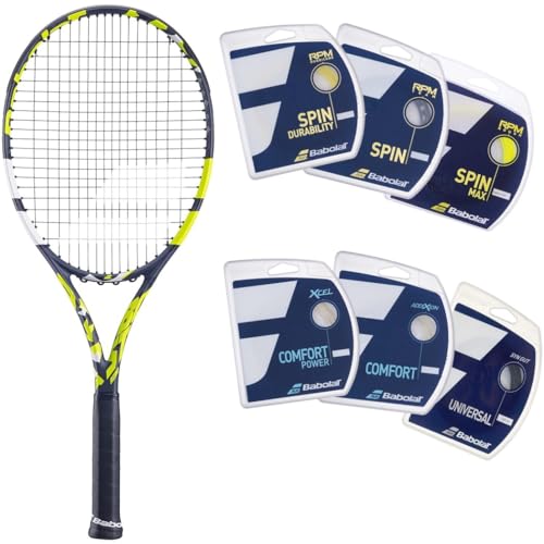 Babolat Evo Aero Tennis Racquet (Yellow) Strung with Your Choice of String