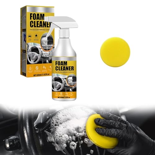 Multifunctional Car Foam Cleaner,Limpiador Espuma Multiusos,Foam Cleaner All Purpose,Limpiador de Espuma de Coche,Spray Limpiador Espuma Multiusos para Interiores de Coche,Cocina,Baño