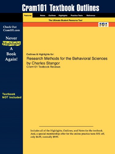 Outlines & Highlights for Research Methods for the Behavioral Sciences