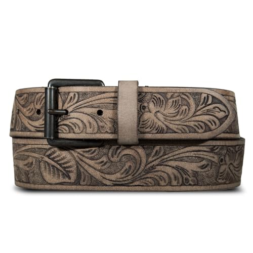 Image of Lucky Brand Men's Genuine Leather Belt | Classic | Casual | Everyday | Western | American Heritage | Metal Buckle