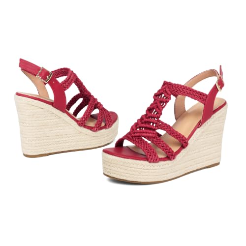 Image of Espadrille Wedge Sandals for Women Platforms & Wedges