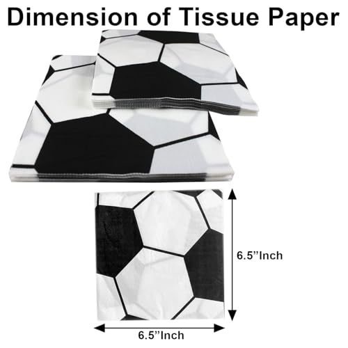 Image of Rozi Decoration Football Theme Party Set - 28 Pcs Plates Cups Napkins