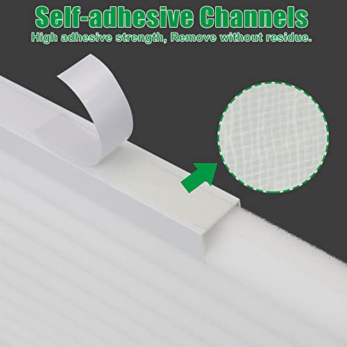 Forestchill Window Air Conditioner Side Panels Insulated Kit, Universal Size Of 17 X 9 X 7/8 Inches Window Ac Insulation Foam Panels, Pack Of 2 Insualted Window Seal Panels, White #TOP2