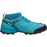 Salewa WS Alpenviolet Gore-TEX Zapatos de Senderismo para Mujer,Malta/Lagoon Green, 38.5 EU