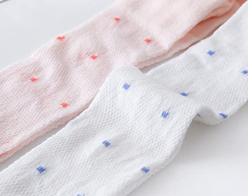 Baby Girls Flower Print Tights Cotton Cable Knit Pantyhose Baby Toddler Thin Footed Leggings for Spring Fall2