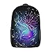 usmikeys Axolotl Backpack, Waterproof Bookbag for Boys Girls Back to School 17 Inch