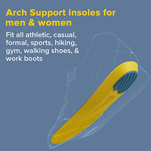 Image of Dr Foot Gel Insoles Pair | For Walking, Running, Sports Shoes | All Day Comfort Shoe Inserts With Dual Gel Technology | Ideal Full-Length Sole For Every Shoe For Unisex- 1 Pair (Size - L) (Pack of 2)