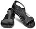 Crocs womens Women's Serena Sandal, Black/Black, 9 US