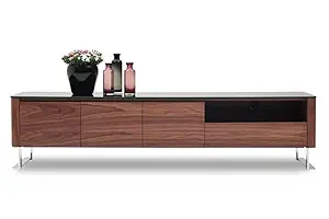 Heera Moti Nicola Tv Stand,Tv Unit TVs up to 65'' (Finish :-American Walnut Veneer)