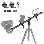 Manbily Tripod Horizontal Extension Boom Arm 27.6" 70cm Rotatable 360° Overhead Tripods Centre Column Axis, 3/8" to 1/4" Screw Aluminum Three-Mount Accessory Bar for Camera Photography