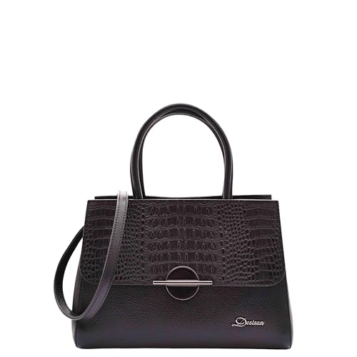 Realizzata in pelle di mucca granata di alta qualità, questa borsa presenta una sapiente maestria artigianale e un'estetica raffinata. Il suo design elegante è arricchito da doppie maniglie e una tracolla lunga regolabile e rimovibile, che offre un'esperienza di trasporto elegante e conveniente.