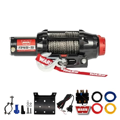 Warn R45-S Rope Winch 4,500 lb. with Synthetic Rope & Switch
