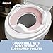 Jool Baby Potty Training Seat for Boys and Girls With Handles, Fits Round & Oval Toilets, Non-Slip with Splash Guard, Includes Free Storage Hook (Pink)