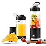 Portable Blender Smoothies Maker,Powerful 6 Blades 22000 RPM, Blends Ice & Frozen Fruit,650ml 22OZ BPA Free Bottle with Portable Lid, USB-C Charging, Compact Rechargeable Mixer for Shakes,Juices