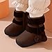Girls Faux Fur Snow Shoes Cute Winter Warm Thick Fuzzy Lined Ankle Boots Fashion Thermal Shot Boots