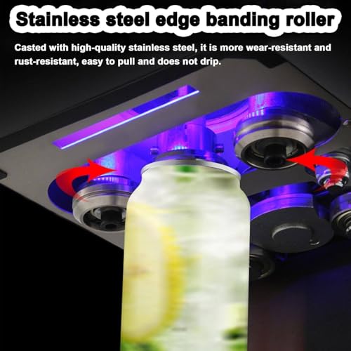 Dosenverschließmaschine mit intelligentem Bedienfeld und Zählfunktion, einstellbare Höhe zum Verschließen von Milchtee-, Kaffee- und Limonadendosen