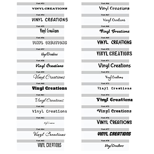 1" -11" Chrome Custom Text Lettering Phrase Vinyl Truck car Boat Numbers Decal Personalized Lettering vinylcreationpros