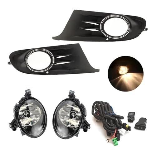 Feux antibrouillard phares halogènes avec câble de conduite LED pour VW Golf 6 MK6