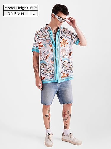Image of The Souled Store Original Indie Block Holiday Shirts for Men