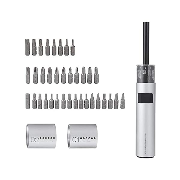 Akku Schraubendreher, 36 in 1 Mini Akkuschrauber Set, Elektrischer Schraubendreher mit 3,6V, 2 Drehmomentmodi, 1300mAh…