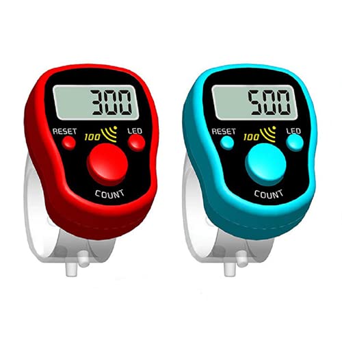 WIIBST Compteur de Doigt de Couleur aléatoire LED numérique électronique de Poche Compteur de pointage clicker Bague de Golf marqueur de Point de Chiffre