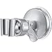 Price comparison product image Adjustable Shower Head Holder Bathroom Suction Cup Handheld Shower Head Holder Mounting Bracket Plastic ABS with Chrome Polished for Marble Glass Metal Ceramic (1, Silver Wrench)