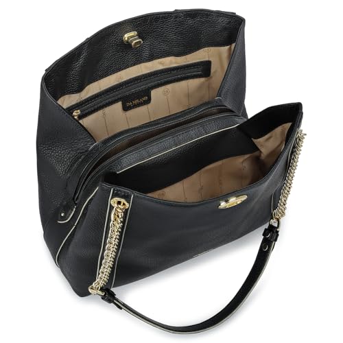 Image of Da Milano Leather Shoulder Bag for Women (00846OL)