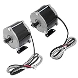 500W Getriebe-Elektromotor, 24V/36V mit Eisen/Kupfer-Komponenten - Schwarz/Silber für E-Bikes, Landmaschinen und Kleingeräte