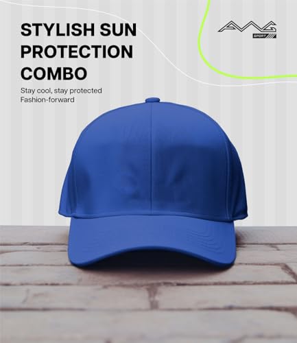 Image of AWG ALL WEATHER GEAR Baseball Cap for Men | UPF 50+ Sun Protection, Moisture-Wicking Sweat Band | Gym, Cricket, Golf Free Size for Teens, Men & Women