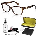Gucci GG0634O Designer Fashion Eyeglasses Stylish Cat Eye Rectangular Frame Eyewear with Luxury eSHADES Kit - Embrace Sophistication and Elegance
