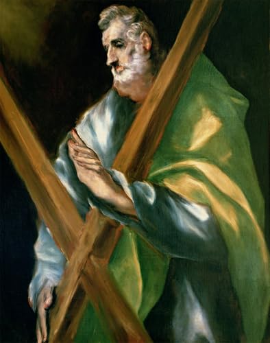 Tableau El Greco Impression d'Art Mural Saint Déco Chambre 60x90cm