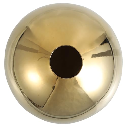 TEHAUX 金色電鍍陶磁器花瓶 丸型テーブルプランター デスクトップ装飾用花器 インテリア観葉植物鉢 贈り物に