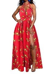 Dark Red Print Dress