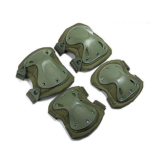 Rodilleras y coderas duras almohadilladas para combate táctico militar duro. Almohadillas de protección para seguridad en deportes de Ever Fairy.