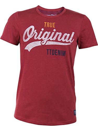 TOM TAILOR Denim Crew with Chest Print T-Shirt