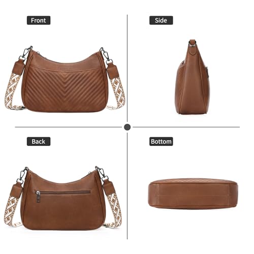Image of GOIACII Crossbody Bags for Women Travel Purses Leather Handbags Medium Shoulder Bag with Adjustable Strap
