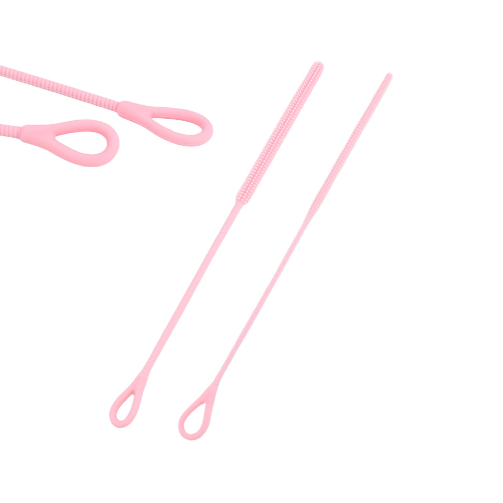 2 pcs de Cepillo Limpia Biberones Largo para Pajitas de Silicona, Cepillo para Botellas con Mango Antideslizante, Herramienta de Limpieza Suave, Flexible Reutilizable, en Tamaños de 6mm 9mm