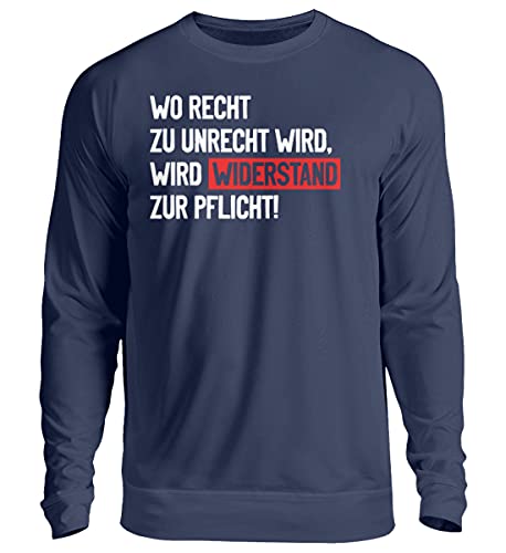 Pull unisexe bleu marine XXL avec message sweat graphique coton confortable