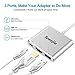 Tuwejia USB C to HDMI Multiport Adapter USB 3.1 Gen 1 Thumderbolt 3 to HDMI 4K Video Converter /USB 3.0 hub Port PD Quick Charging Port with Large Projection