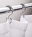 2lbDepot Shower Curtain Rings Hooks - Chrome Finish - Premium 18/8 Stainless Steel - Double Hooks with Easy Glide Rollers Rust Resistant Metal Hook, Six Finishes Available - Set of 12 for Shower Rods
