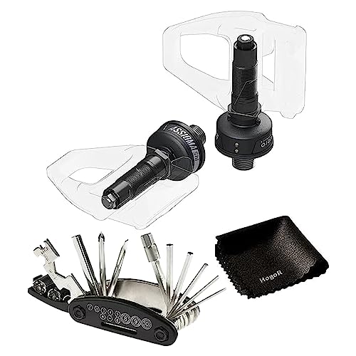 FAVERO Assioma Duo-Shiman IP67 Professional Cycling Real Dual-Sided Power Meter Cycling ANT+ Connectivity Gyroscope Sensors Pedals Bundled with HogoR Cleaning Cloth