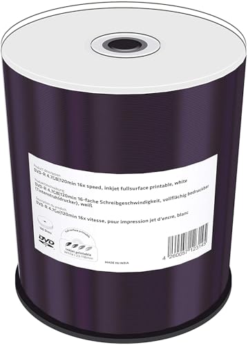 200 PZ. MediaRange MR413 Confezione di 200 DVD-R stampabile, 16x, 4.7 GB/120 min