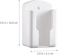 Vista 6 de Soporte de control remoto - 3 unids Soporte de rack de control remoto Soporte de pared Soporte de teléfono Blanco Caja de almacenamiento de medios